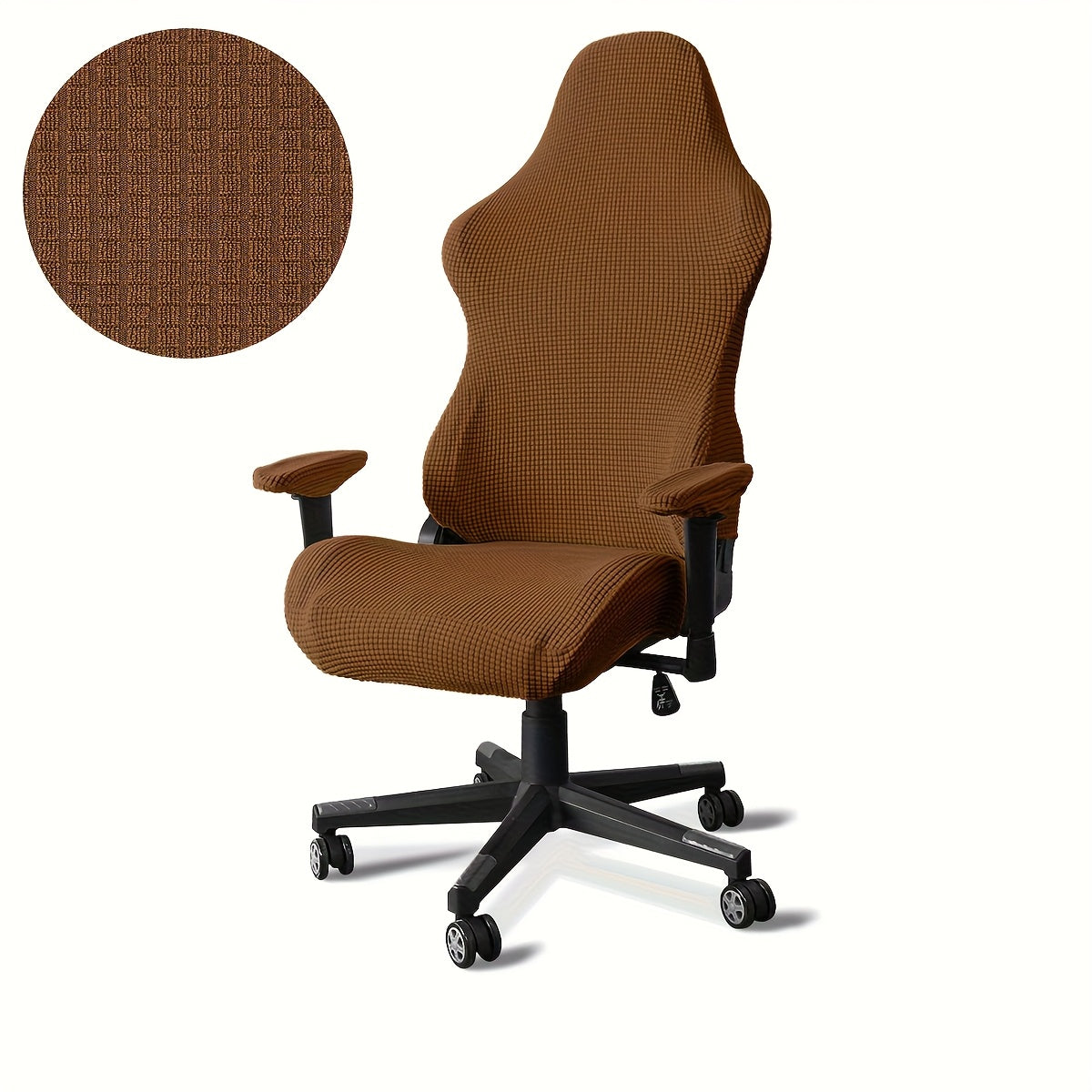 Housse de chaise de bureau gaming, dossier baquet, jacquard