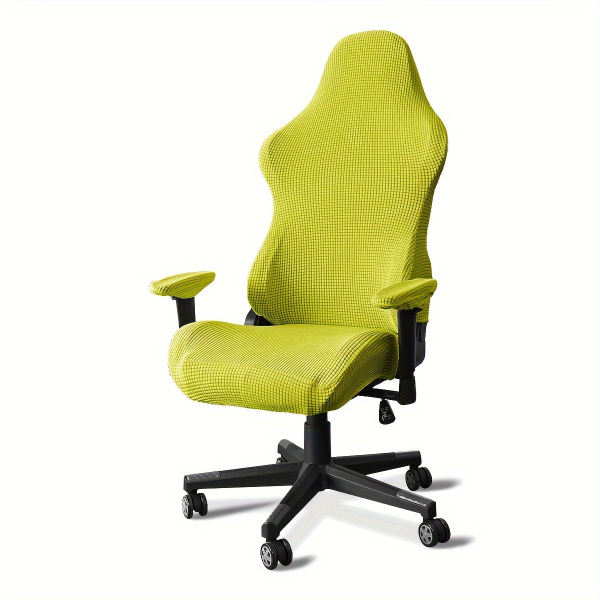 Housse de chaise de bureau gaming, dossier baquet, jacquard
