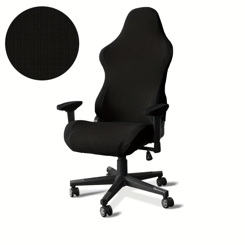 Housse de chaise de bureau gaming, dossier baquet, jacquard