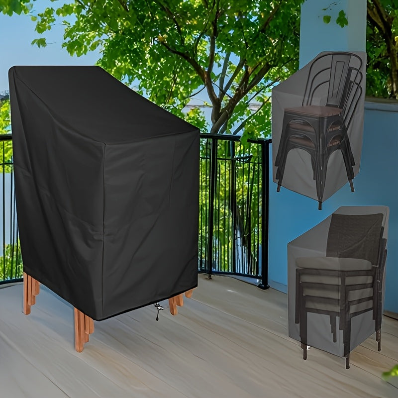 Housse de chaise de jardin pour chaises empilées, toile 210D