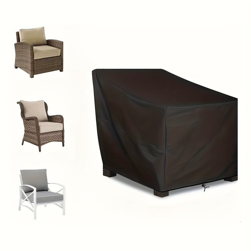 Housse de chaise de jardin noire pour fauteuil profond 90 cm