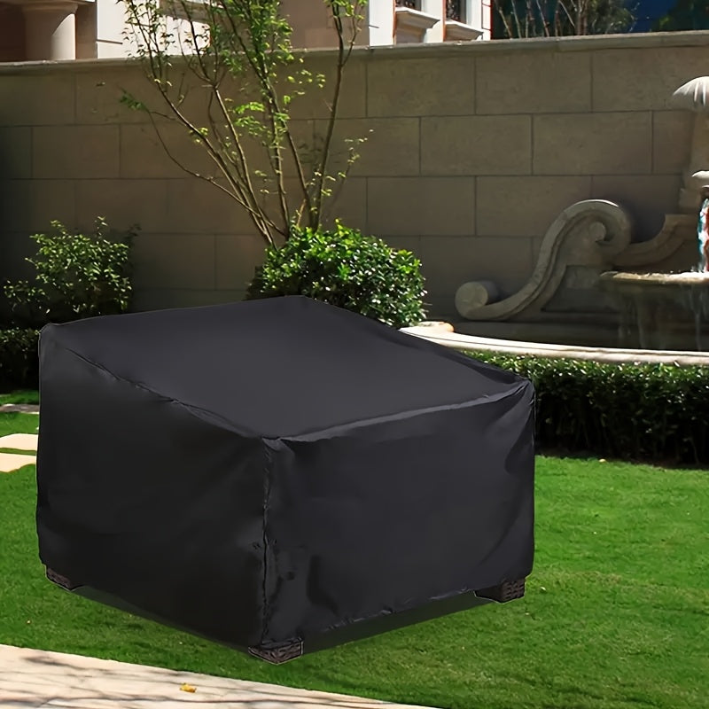 Housse de chaise de jardin noire pour fauteuil profond 90 cm