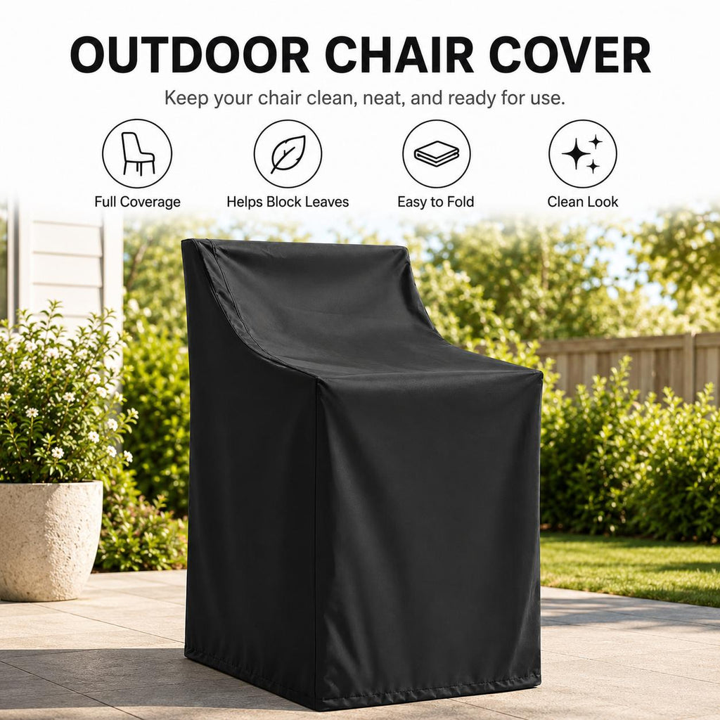 Housse de chaise de jardin empilable en Oxford 600D, 6 coloris