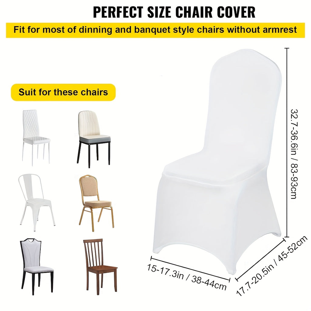 Housse de chaise extensible en lot de 5, poches pour pieds