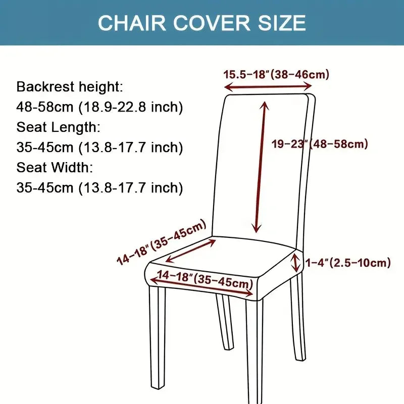 Housse de chaise extensible imprimée - Ajustement parfait