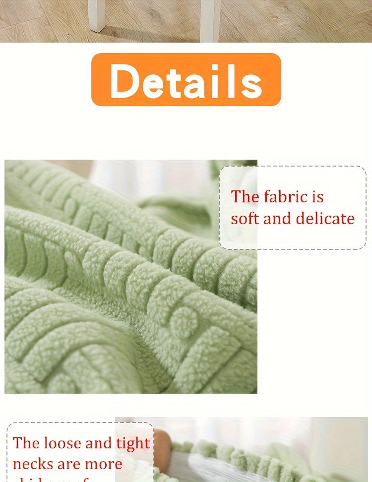 Housse de chaise extensible en maille jacquard, 8 coloris