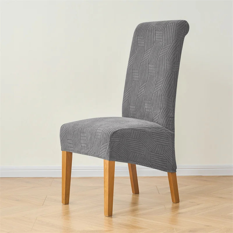 Housse de chaise extensible scandinave grand dossier XL