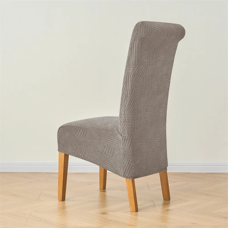 Housse de chaise extensible scandinave grand dossier XL