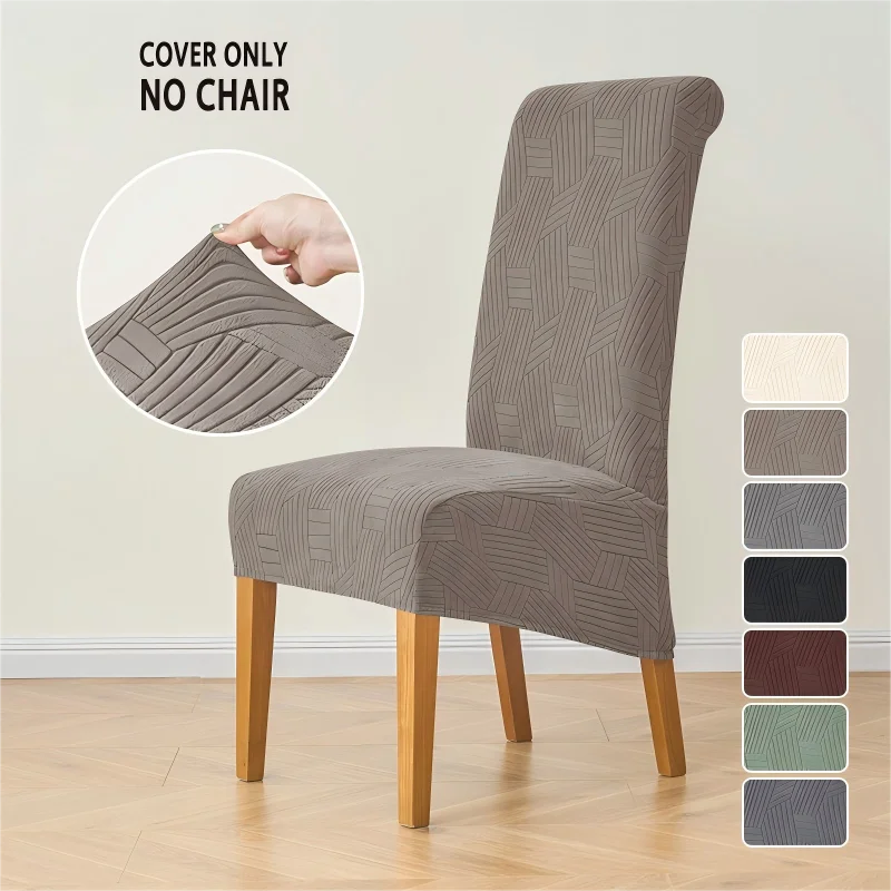 Housse de chaise extensible scandinave grand dossier XL