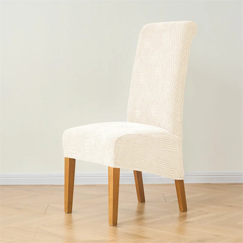 Housse de chaise extensible scandinave grand dossier XL