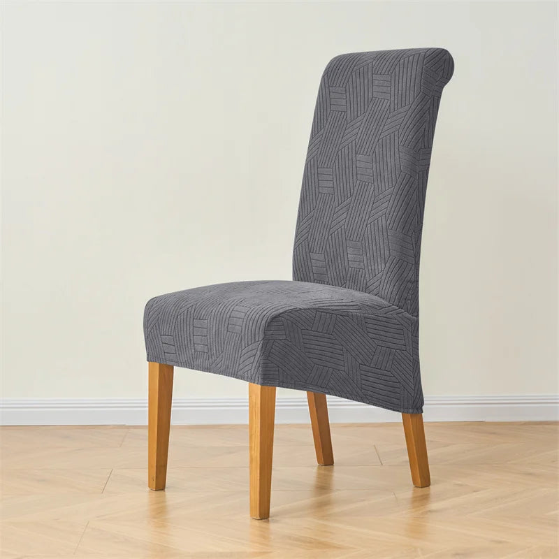 Housse de chaise extensible scandinave grand dossier XL