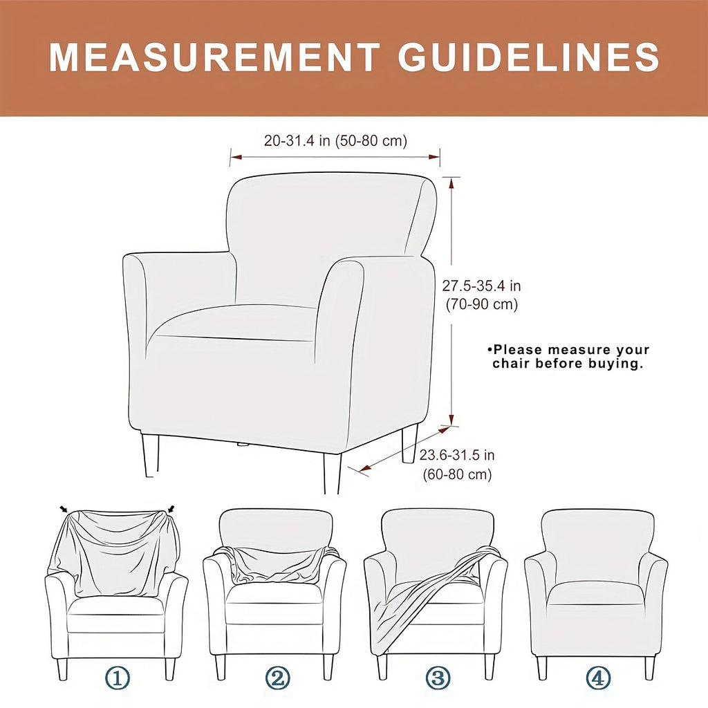 Housse de chaise fauteuil à dossier enveloppant, 6 teintes — vue 10