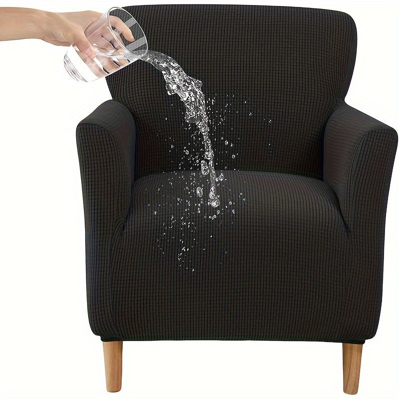 Housse de chaise fauteuil à dossier enveloppant, 6 teintes — vue 7