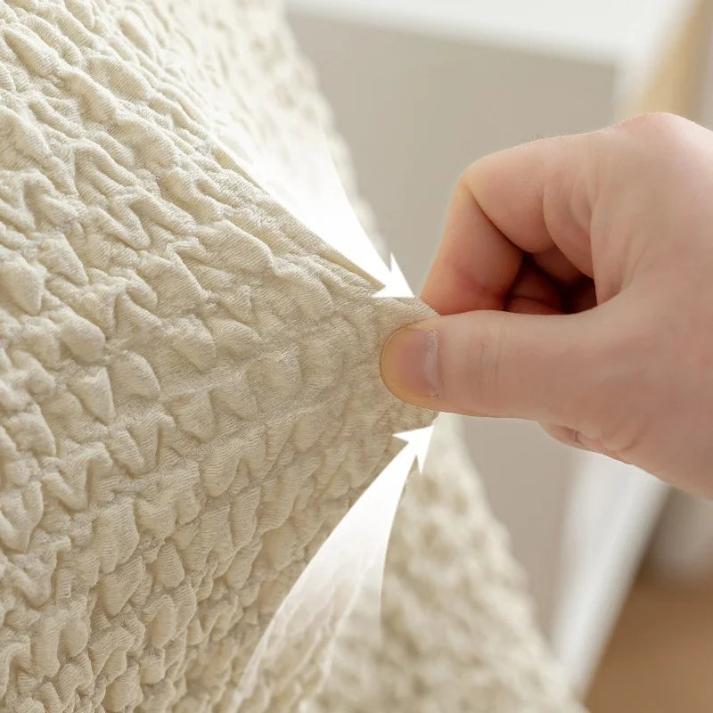 Housse de chaise scandinave extensible - Dossier galbé
