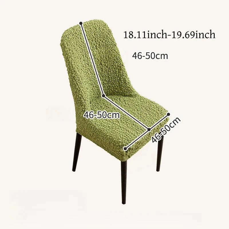 Housse de chaise scandinave extensible - Dossier galbé