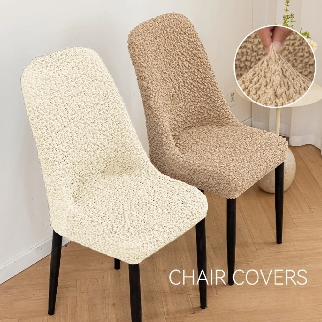 Housse de chaise scandinave extensible - Dossier galbé