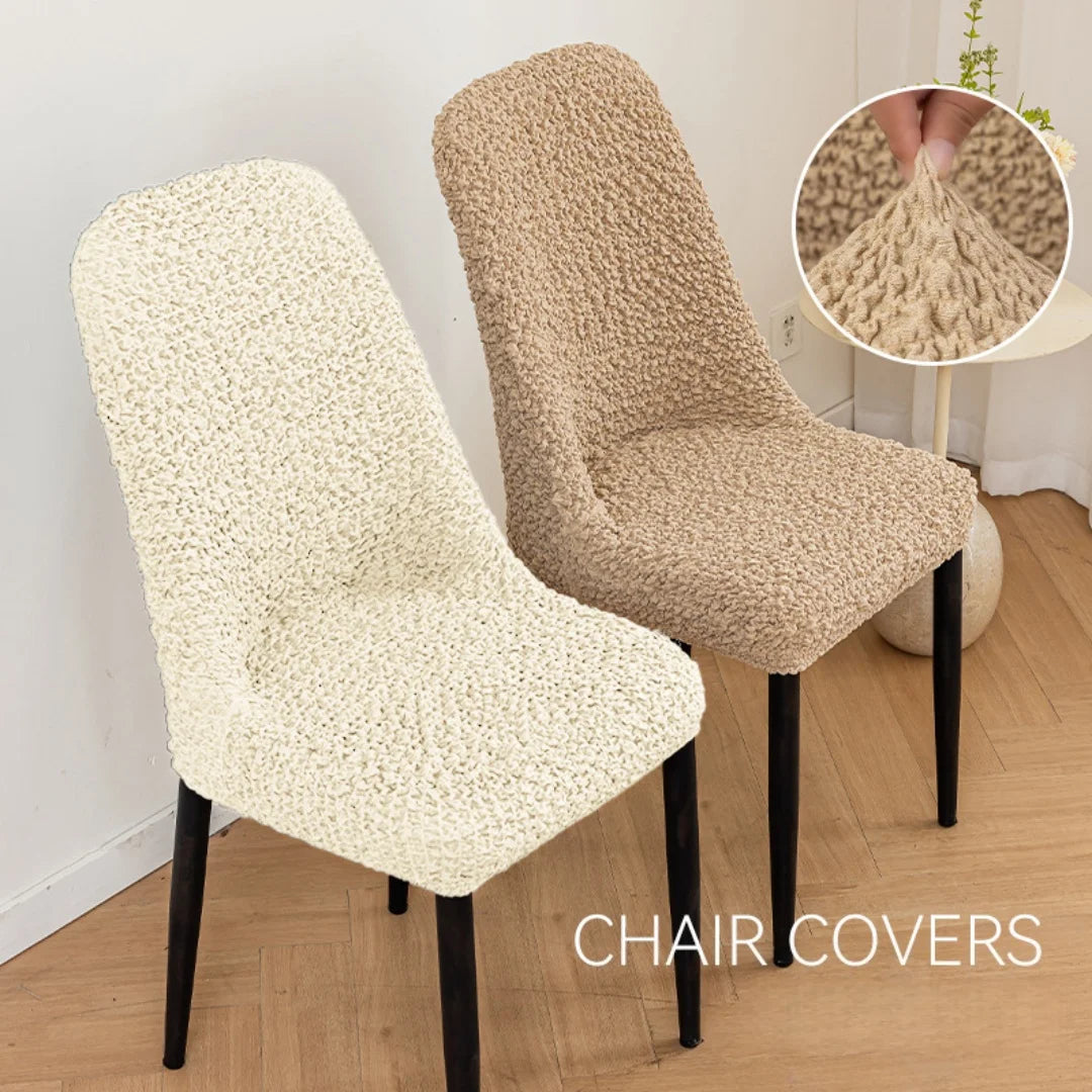 Housse de chaise scandinave extensible - Dossier galbé