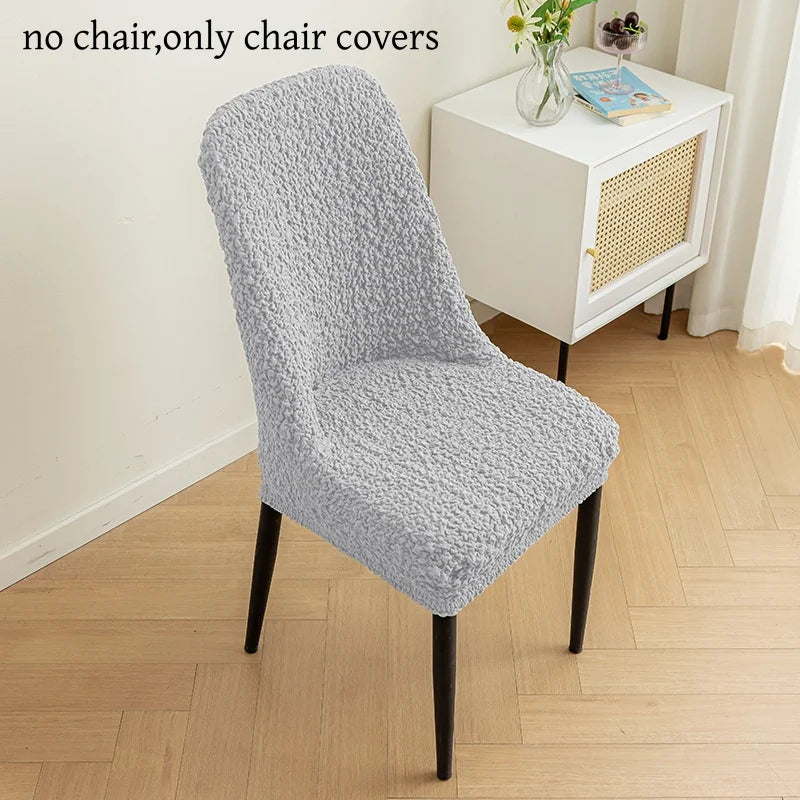Housse de chaise scandinave extensible - Dossier galbé
