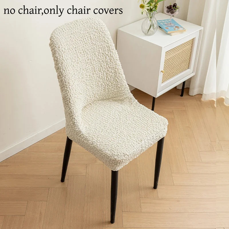 Housse de chaise scandinave extensible - Dossier galbé