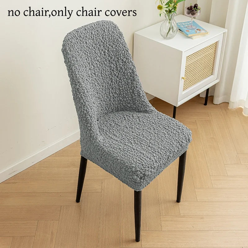 Housse de chaise scandinave extensible - Dossier galbé
