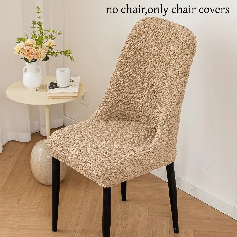Housse de chaise scandinave extensible - Dossier galbé
