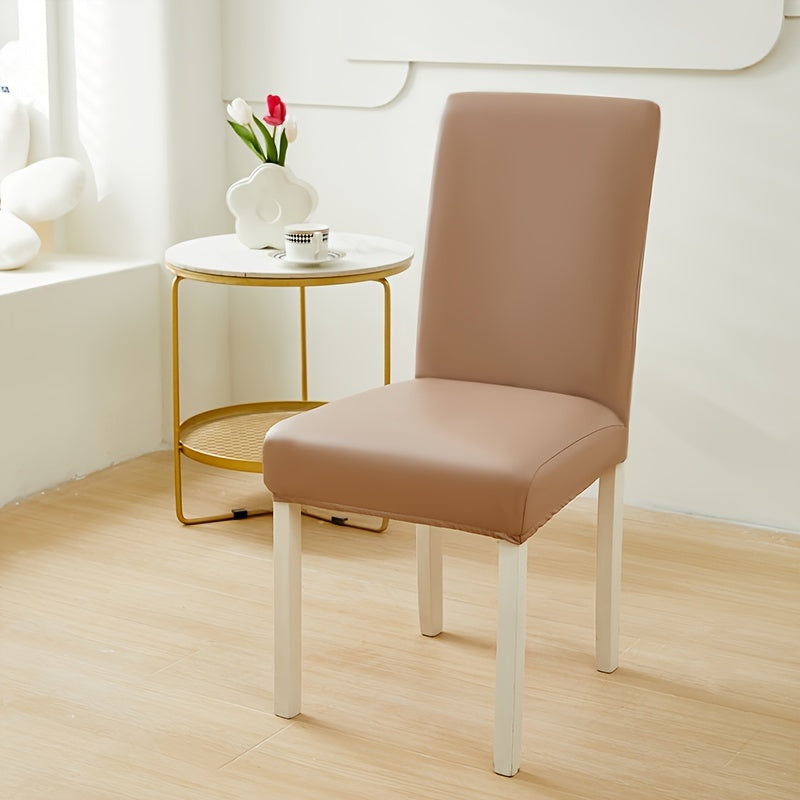 Housse de chaise en simili cuir épais, à l'unité ou en lot