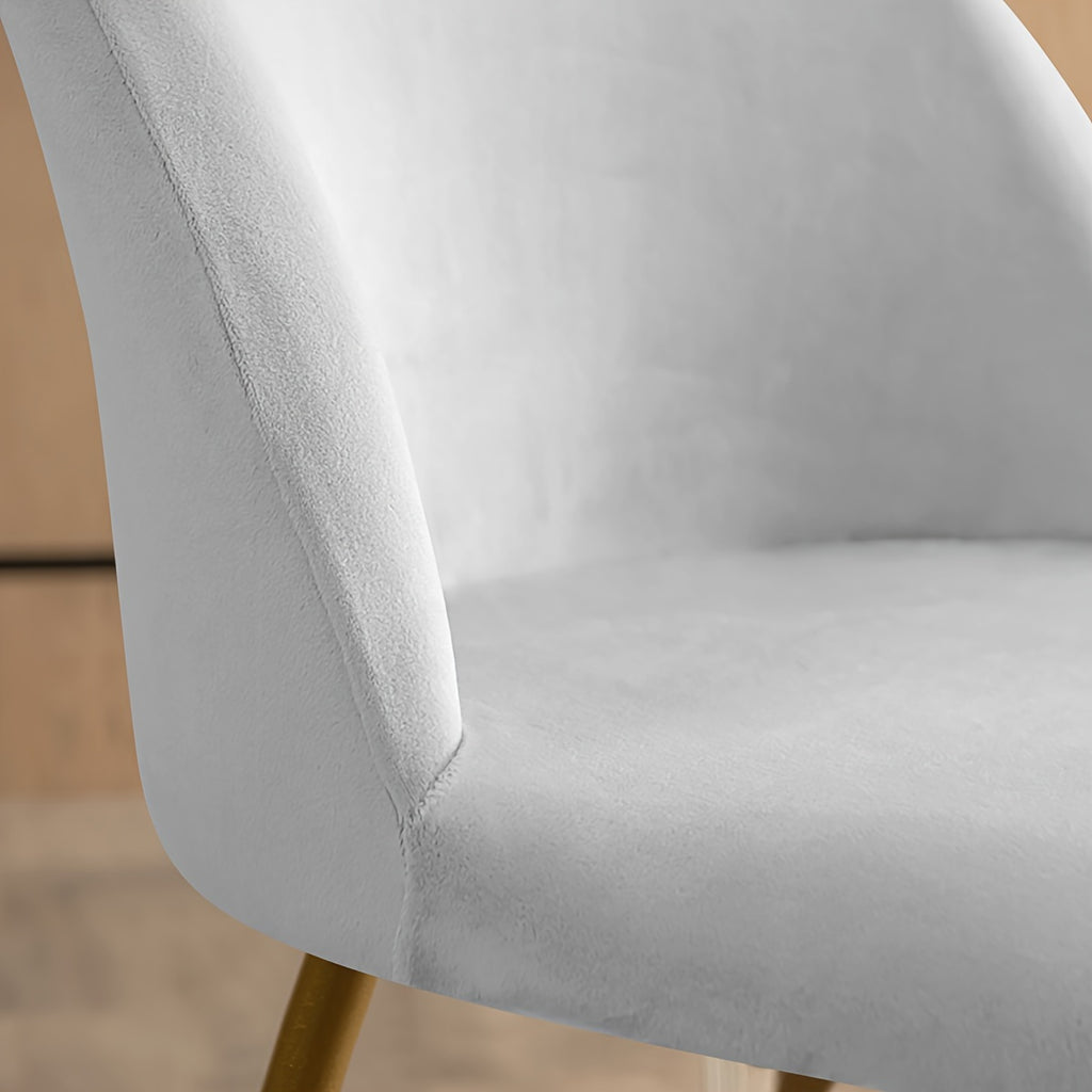 Housse de chaise en velours ras pour coque bec de canard