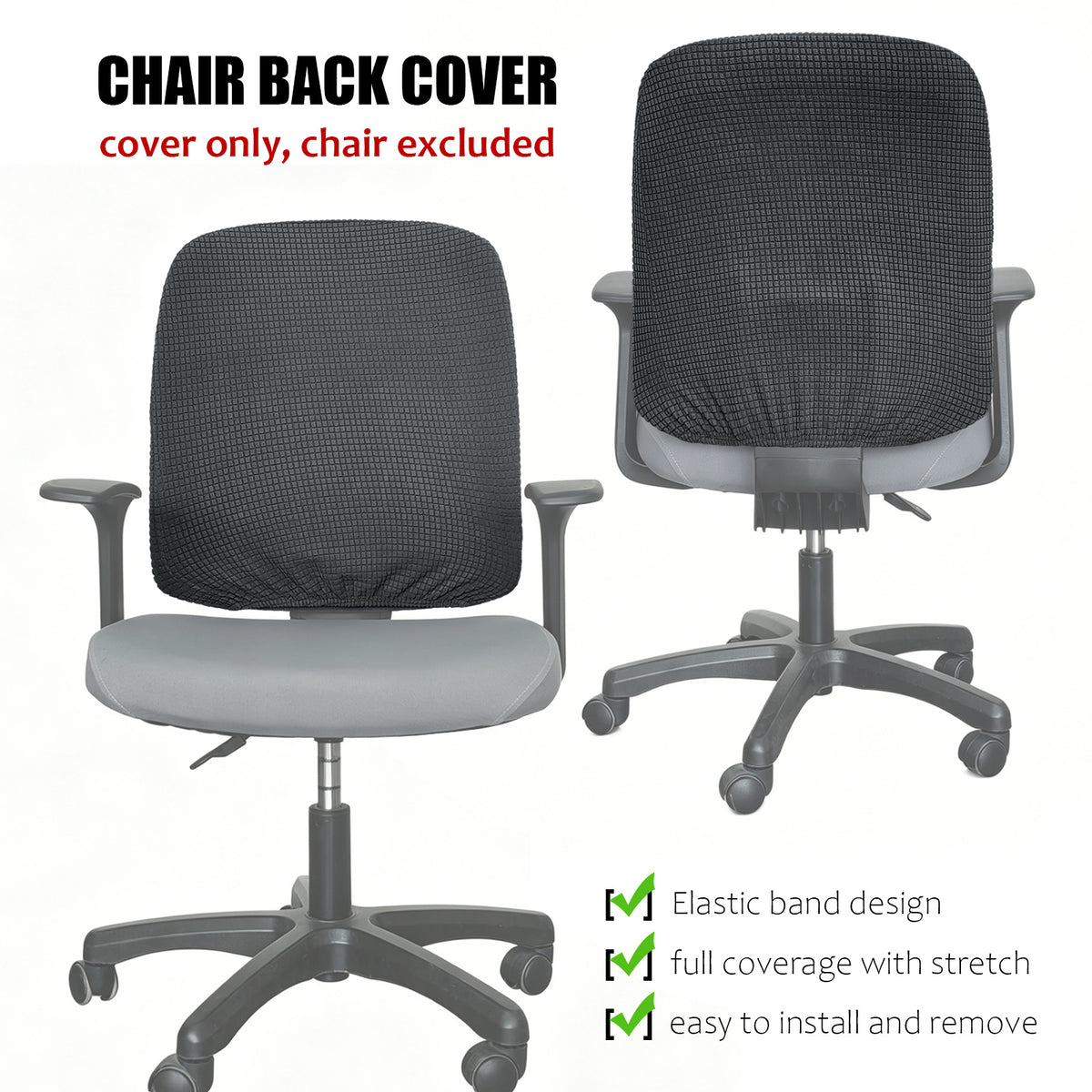 Housse de dossier de chaise de bureau en maille, 32 — vue 13
