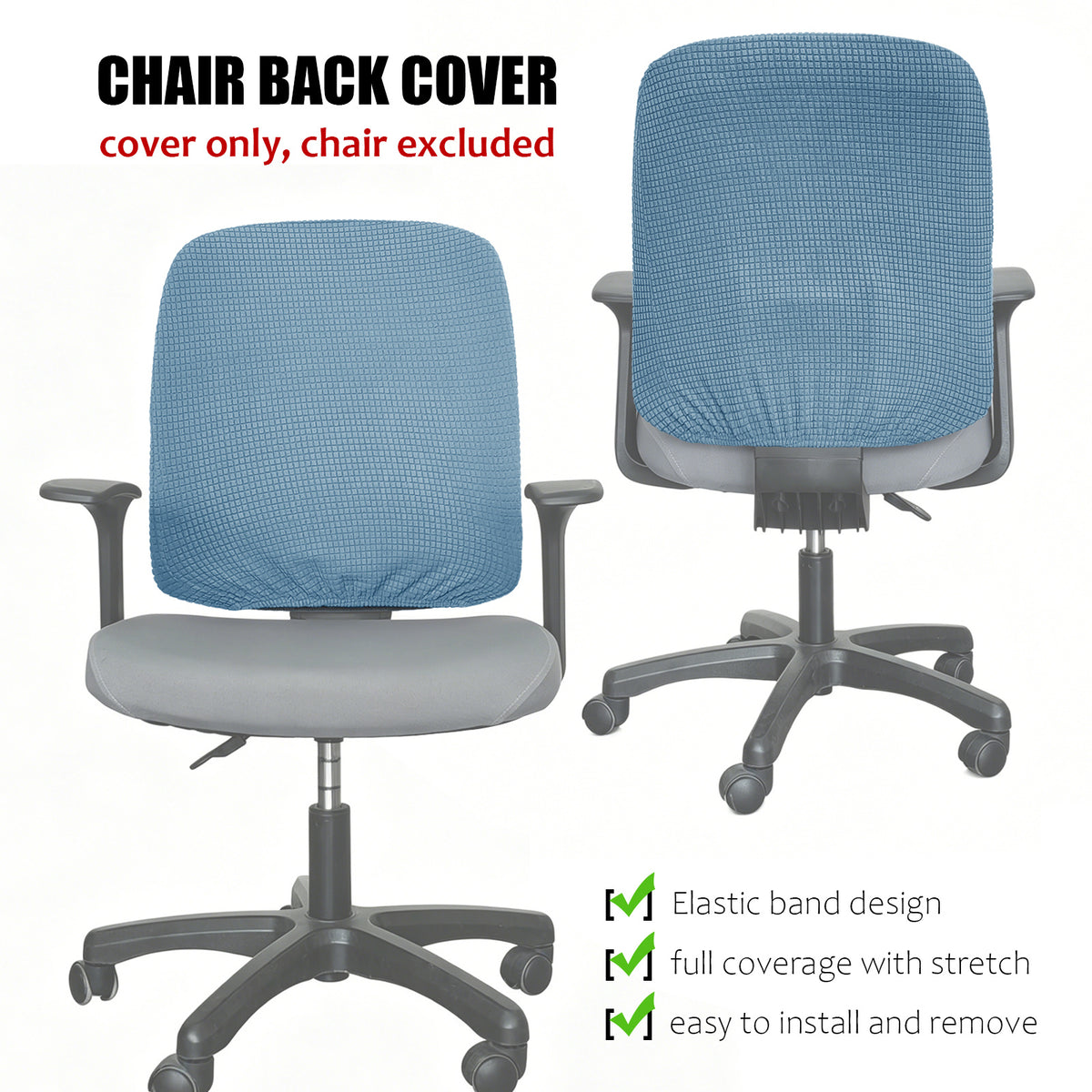 Housse de dossier de chaise de bureau en maille, 32 — vue 15