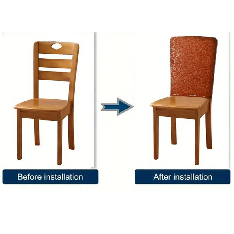 Housse de dossier de chaise effet cuir grainé — vue 5