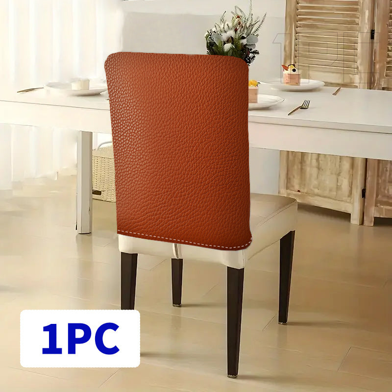 Housse de dossier de chaise effet cuir grainé — vue 7