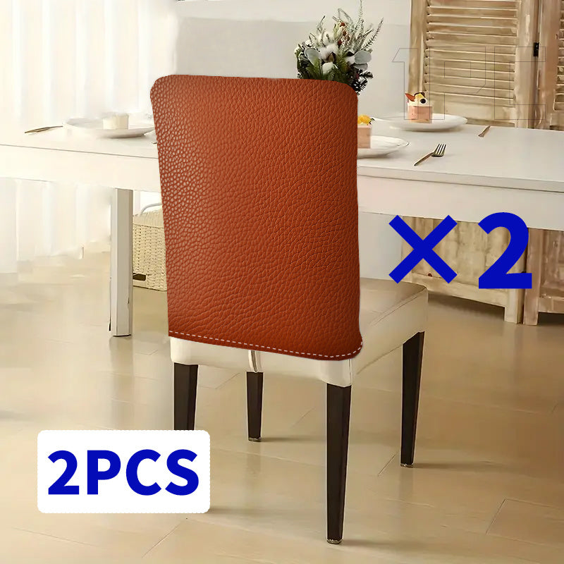 Housse de dossier de chaise effet cuir grainé — vue 8