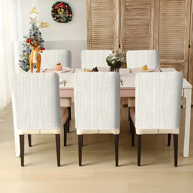 Housse de dossier de chaise en lin, lot de 4 ou de 6