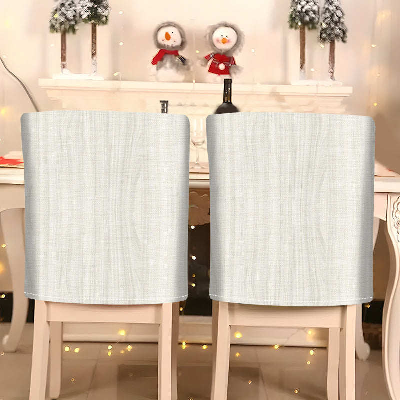 Housse de dossier de chaise en lin, lot de 4 ou de 6 — vue 4