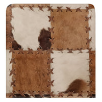 Housse de dossier de chaise en lin, patchwork animalier