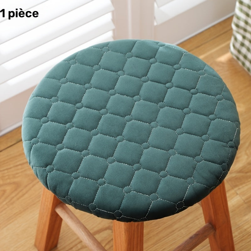 Housse d'assise ronde matelassée pour tabouret, Ø 27 cm