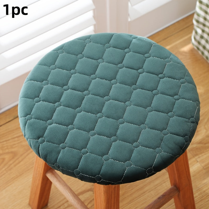 Housse d'assise ronde matelassée pour tabouret, Ø 27 cm