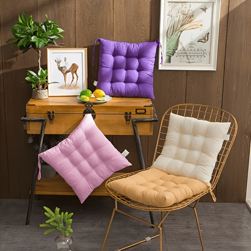 Coussin de chaise de jardin à liens noués, garni de coton — vue 4