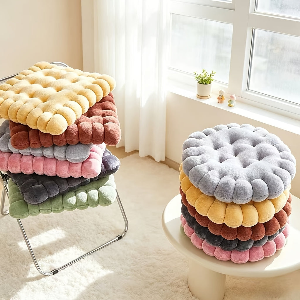 Coussin de chaise forme biscuit 40 cm, vendu par lot de 2