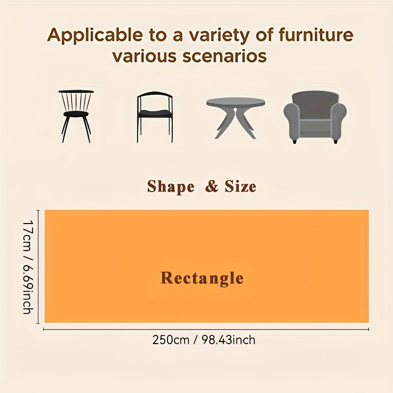 Voile de dossier de chaise en gaze terracotta, lot de 10