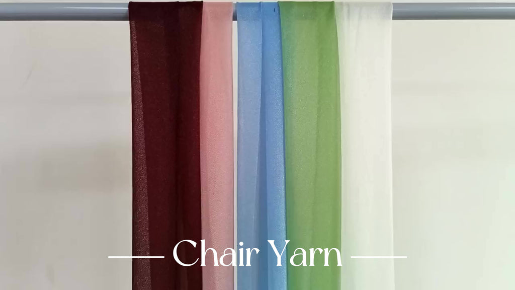 Voile de dossier de chaise en gaze terracotta, lot de 10